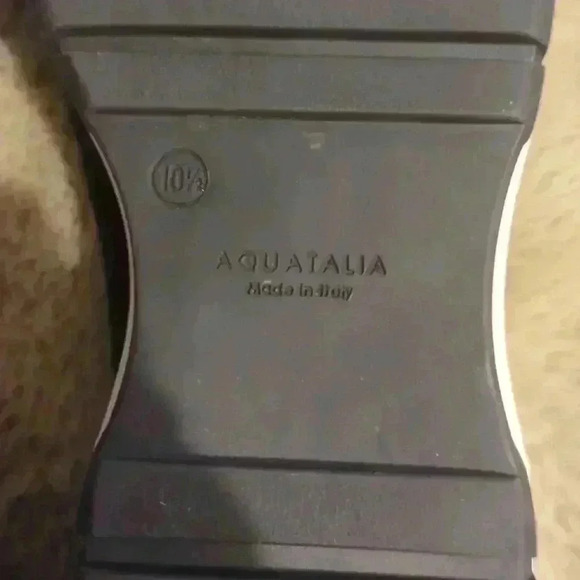 Ladies AQUATALIA Krizza Sporty Loafer in Black Suede White Platform size 10.5 - Picture 9 of 11